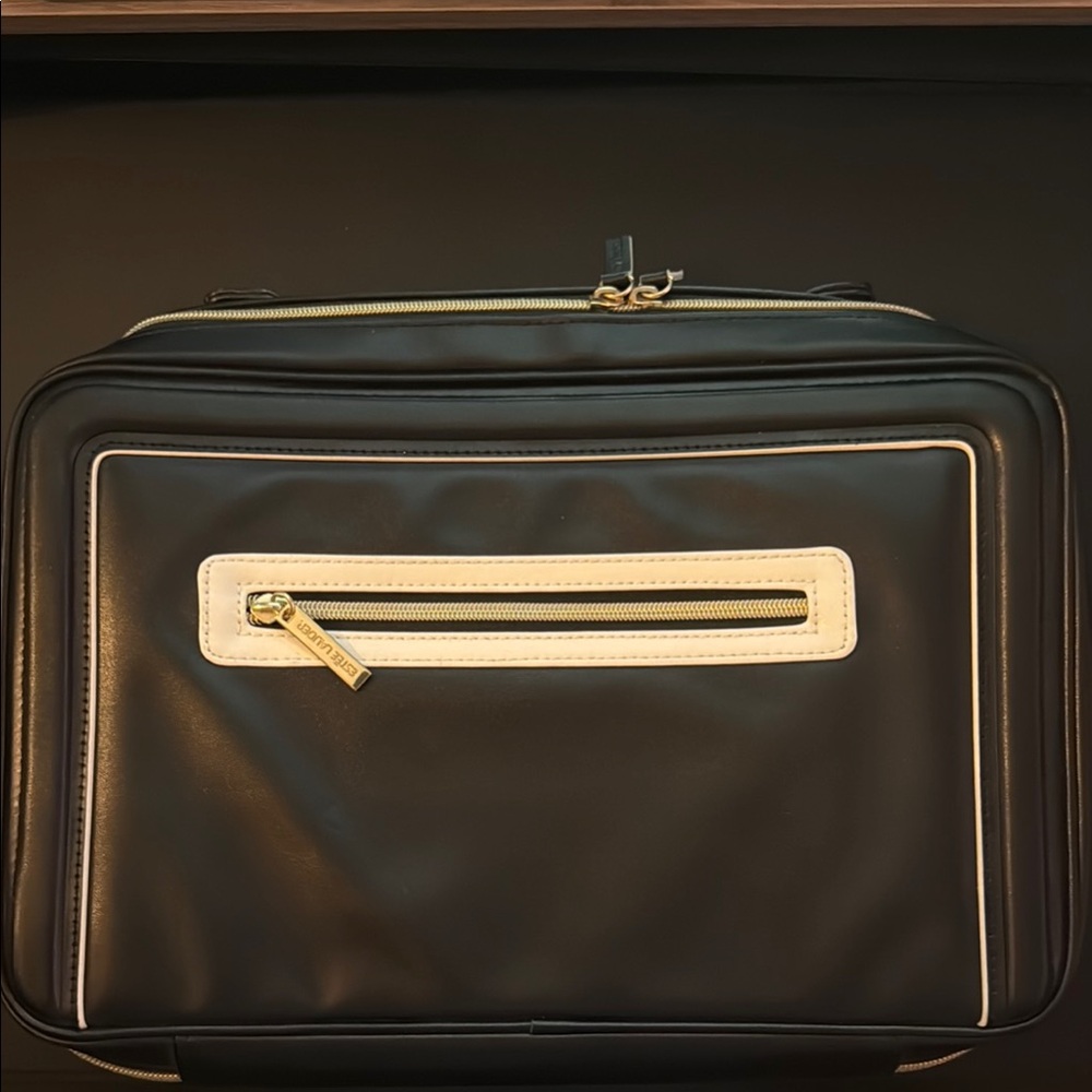 Estée Lauder Black & Cream Cosmetic Bag